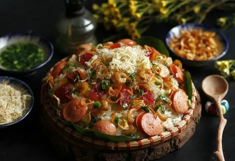Hình ảnh Xôi thập cẩm rau mầm