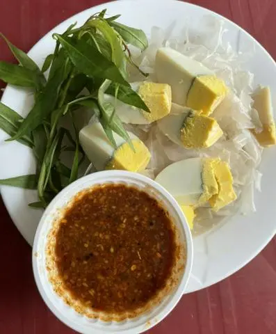 Hình ảnh Combo bánh tráng chấm - 1 trứng