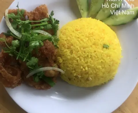 Hình ảnh Cơm da gà roti