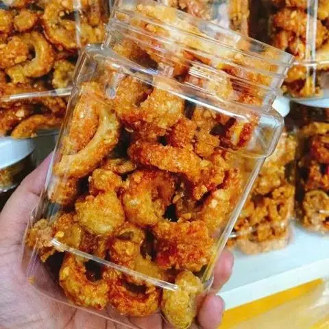 Hình ảnh Da heo cháy tỏi - hũ 150g