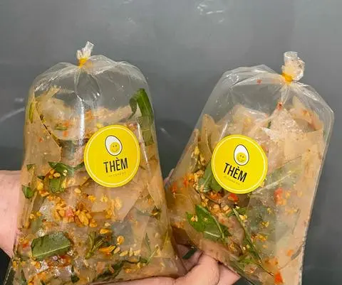 Hình ảnh Bánh tráng tỏi chay