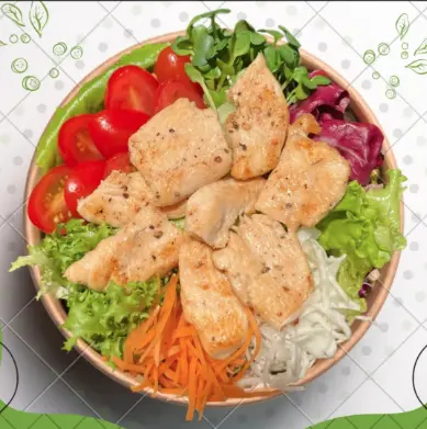 Hình ảnh Salad Ức Gà xốt Honey Mustard 