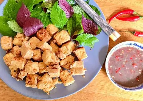 Hình ảnh Đậu hũ chiên giòn mắm tôm