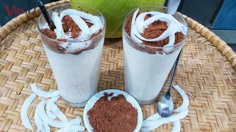 Hình ảnh dừa xay cacao huyền thoại 