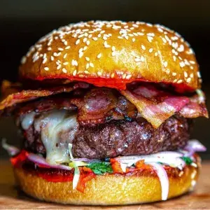 Hình ảnh Burger bò và bacon - Baconlover burger