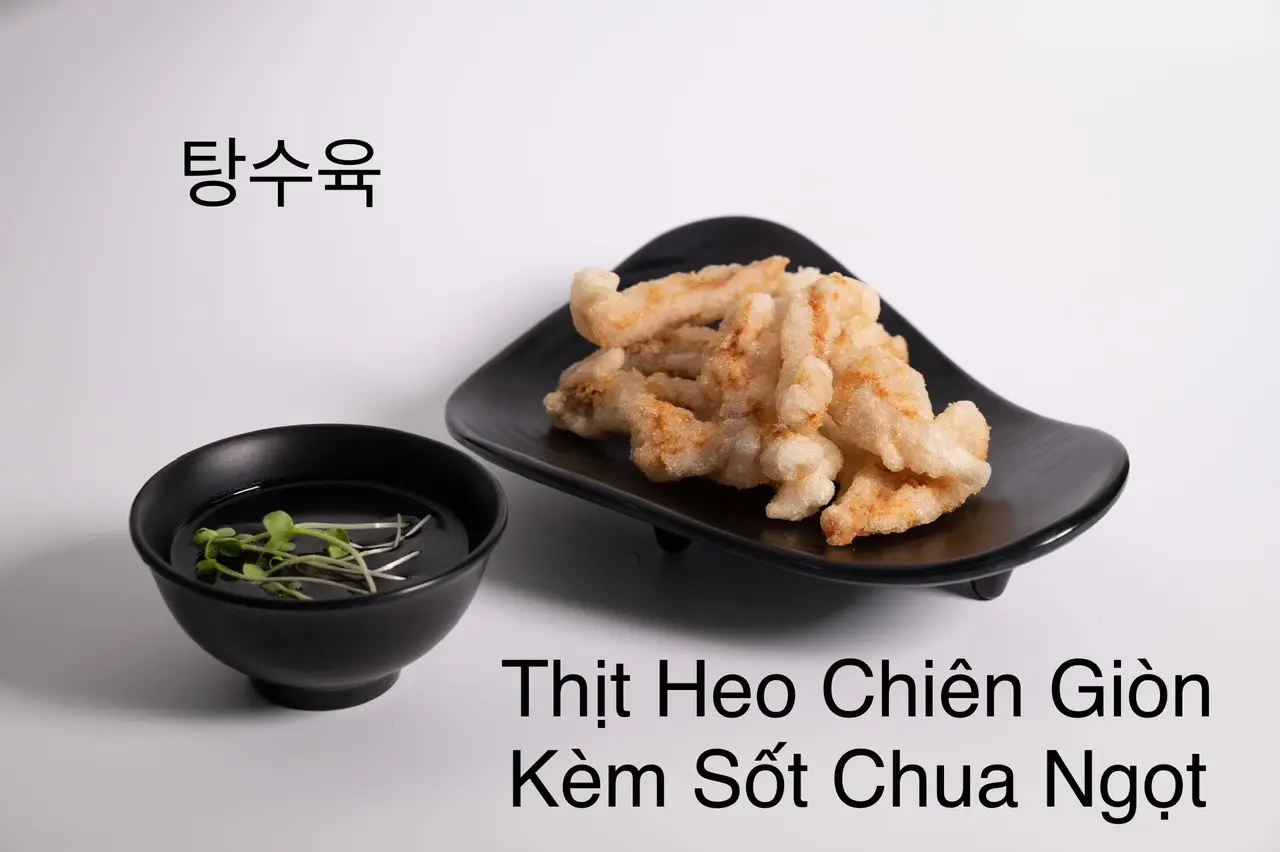 Hình ảnh Thịt heo chiên giòn kèm sốt chua ngọt - Lớn