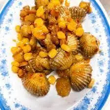 Hình ảnh Sò huyết xào bơ bắp