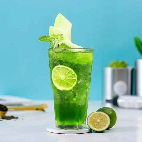 Hình ảnh Trà dưa lưới táo xanh