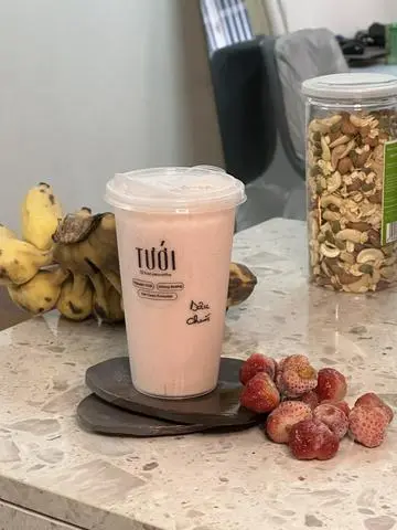 Hình ảnh Sinh tố dâu - chuối
