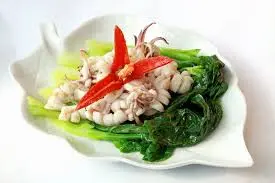 Hình ảnh Cải rổ xào mực