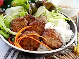 Hình ảnh Bún chả thịt viên nướng