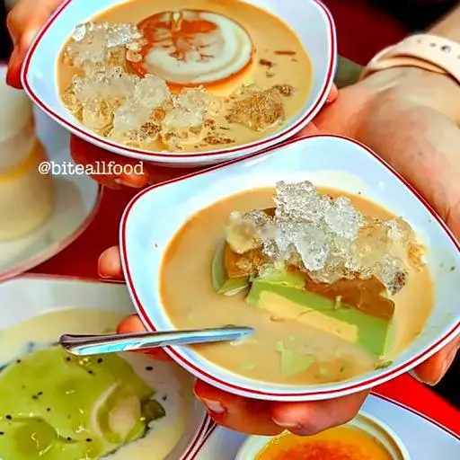 Hình ảnh Flan nhân phô mai tươi matcha