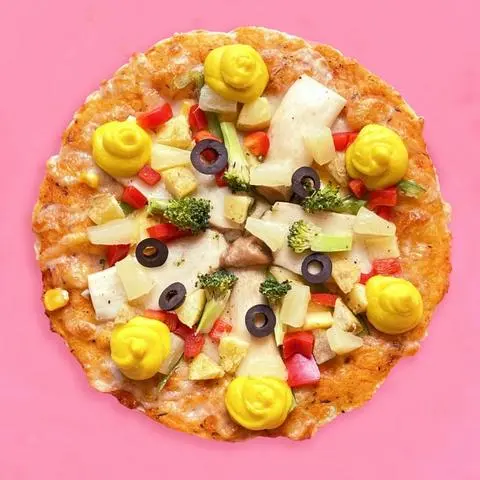 Hình ảnh Pizza rau củ chay phô mai