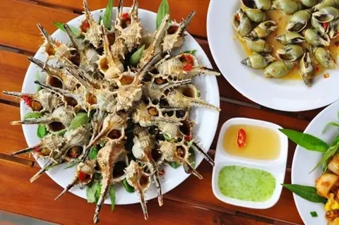 Hình ảnh Ốc gai nướng mọi