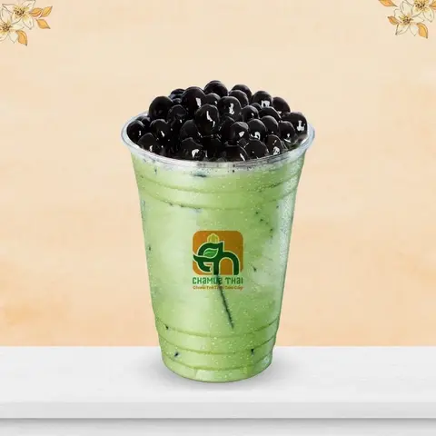 Hình ảnh Trà sữa Thái xanh đường đen