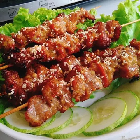 Hình ảnh Thịt xiên nướng Hà Nội