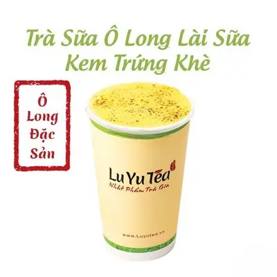 Hình ảnh Trà sữa ô long lài sữa kem trứng khè