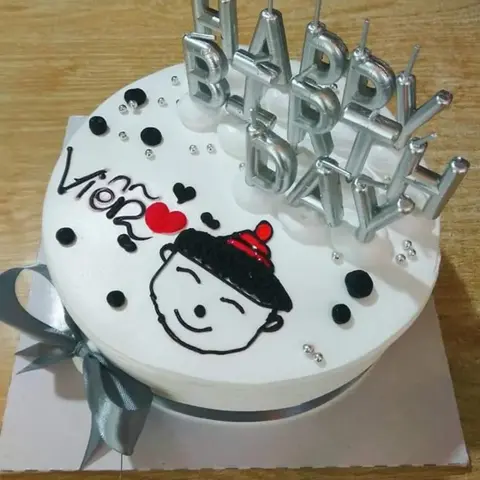 Hình ảnh Bánh kem happy birthday 16cm
