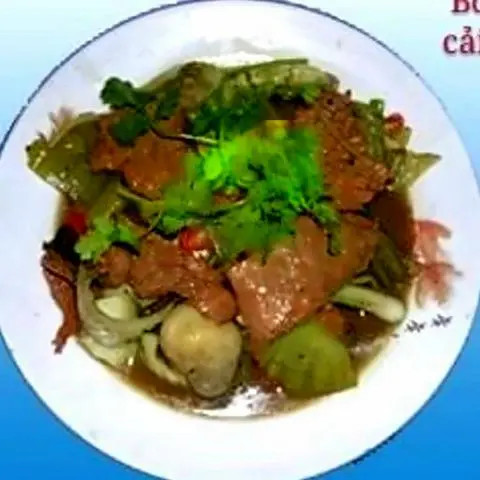 Hình ảnh Cải chua xào bò
