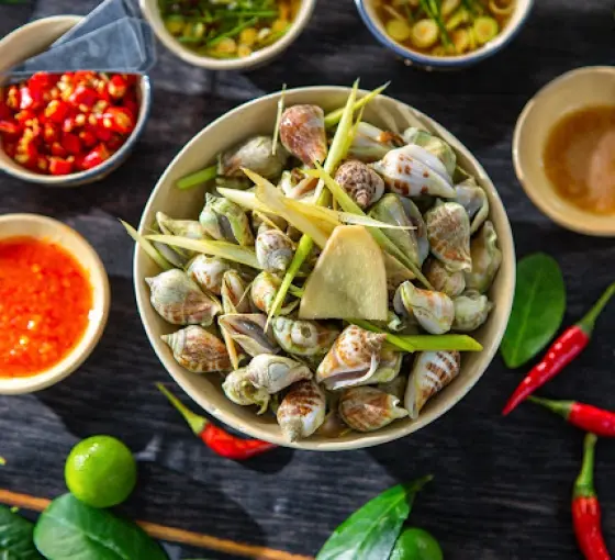 Hình ảnh Ốc nhảy hấp sả