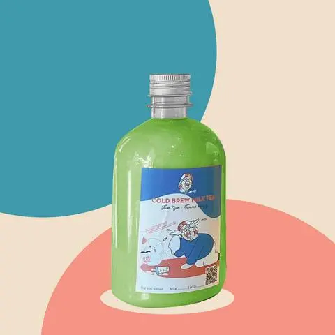Hình ảnh Trà sữa matcha (chai)
