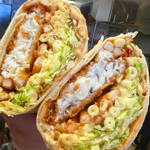Hình ảnh Tacos gà và nui phô mai - Chick maccheesy tacos