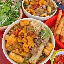 Hình ảnh Bún riêu cua bò giò sơ chế