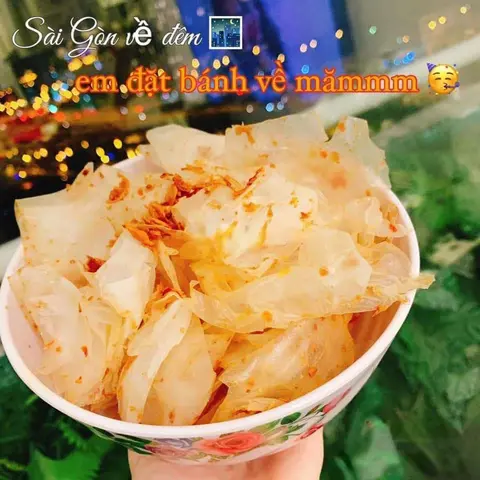 Hình ảnh Bánh tráng sate tỏi phi