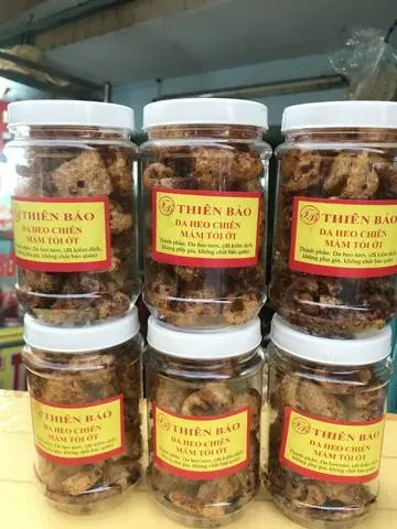 Hình ảnh Da heo chiên mắm tỏi ớt