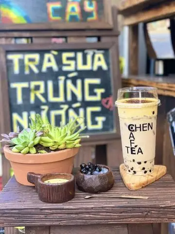Hình ảnh Trà sữa kem trứng nướng