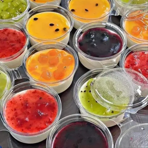 Hình ảnh Panna cotta đào