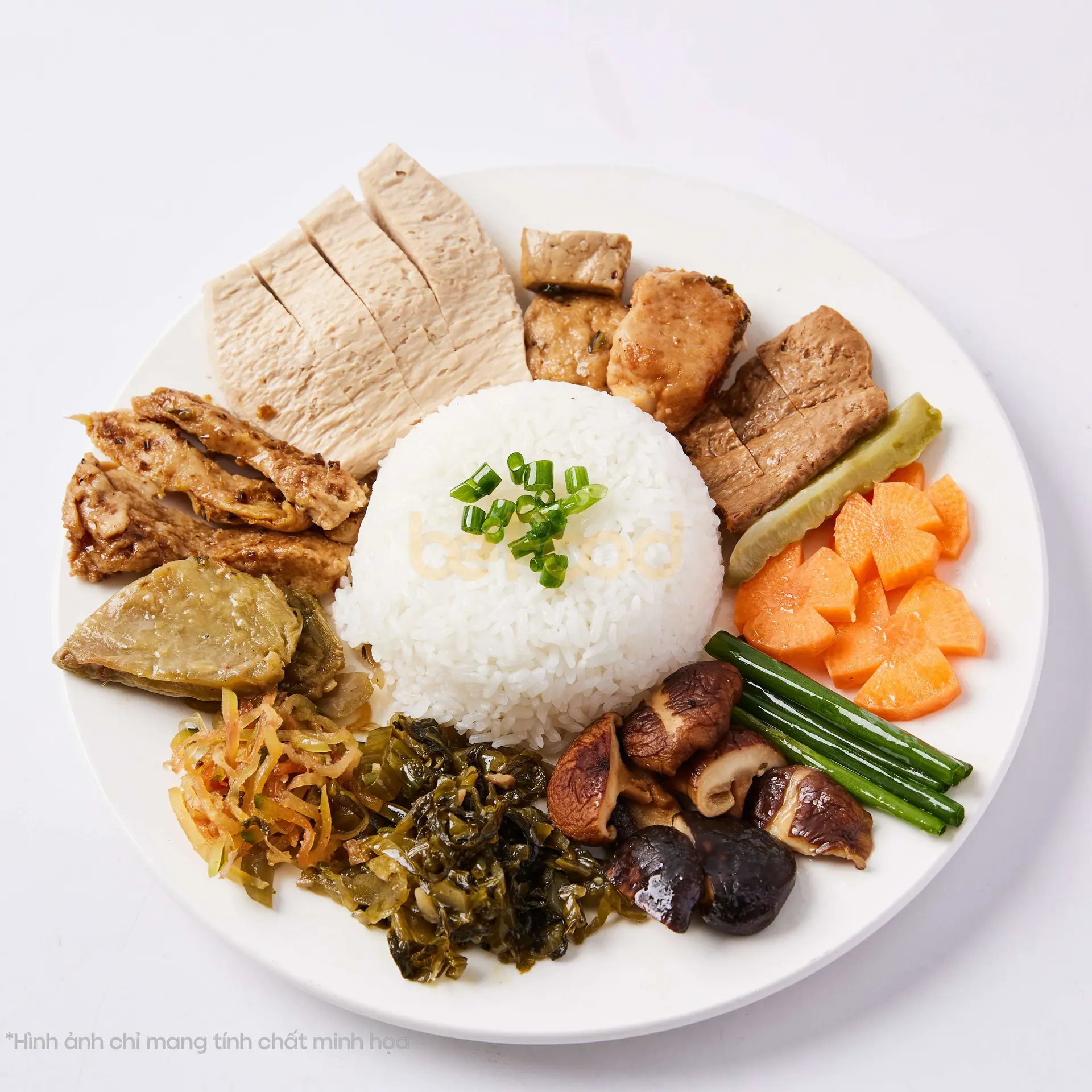 Hình ảnh Cơm thập cẩm chay