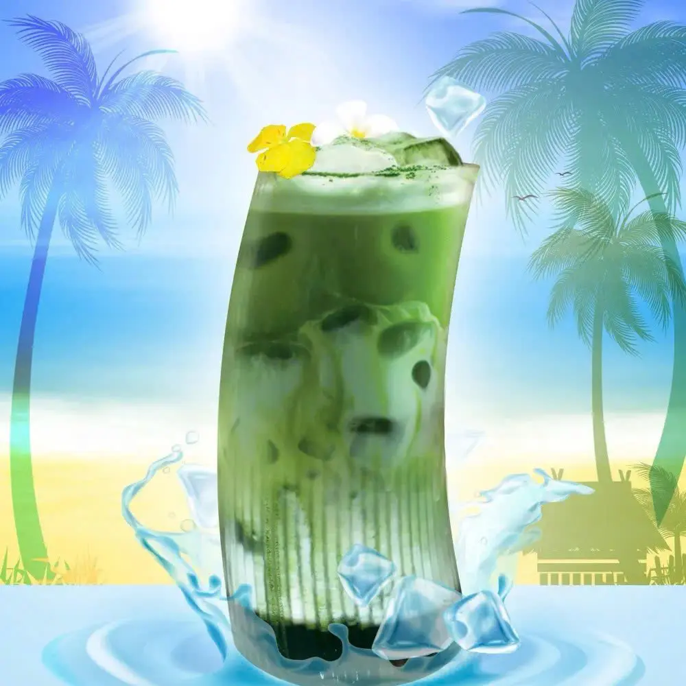 Hình ảnh Matcha latte đường đen - sữa oatside