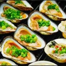 Hình ảnh Sò dẹo nướng mỡ hành