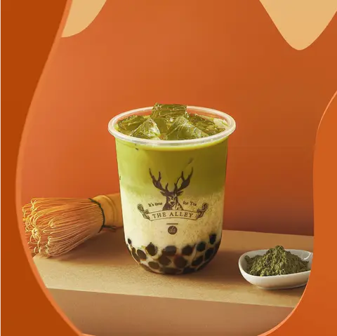 Hình ảnh Matcha Trân Châu Đường Đen
