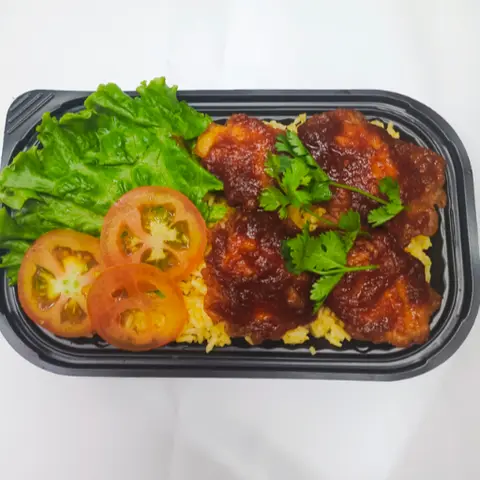 Hình ảnh Cơm gà sốt Thái