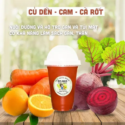 Hình ảnh Nước ép củ dền - cam - cà rốt