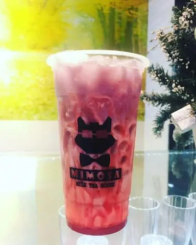 Hình ảnh Trà sữa sốt dâu - thạch