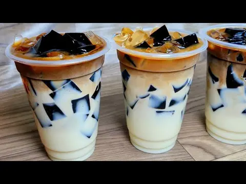 Hình ảnh Sữa tươi cafe thạch sương sáo