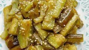 Hình ảnh Cơm cá cơm chay - cà tím - đồ xào