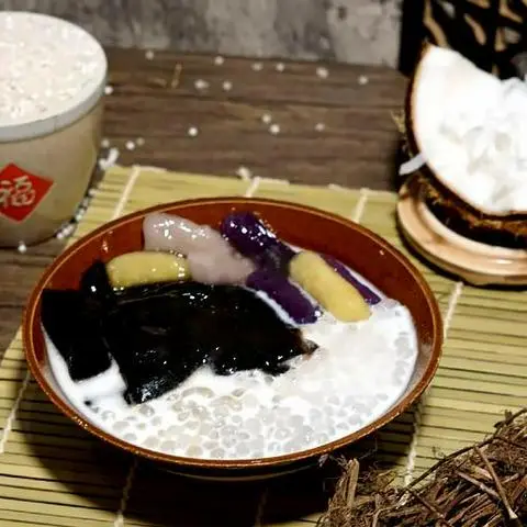 Hình ảnh Sago sữa dừa tiên thảo khoai dẻo