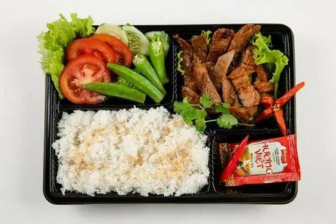 Hình ảnh Cơm sườn ram mặn - canh