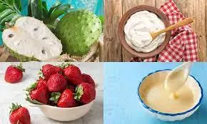 Hình ảnh Sinh tố dâu mãng cầu