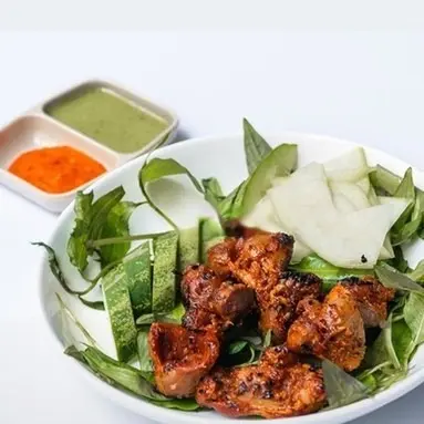 Hình ảnh Mề gà nướng sate