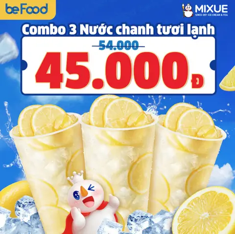Hình ảnh Combo 3 nước chanh