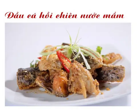 Hình ảnh Đầu cá hồi chiên nước mắm