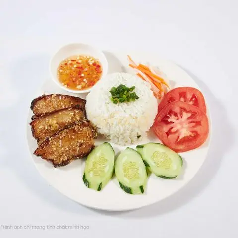 Hình ảnh Cơm thịt ba rọi chiên