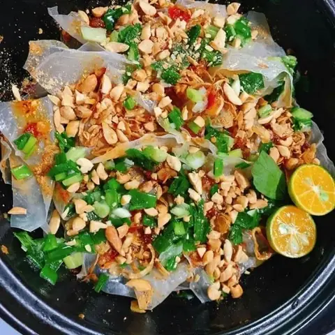 Hình ảnh Bánh tráng mỡ hành