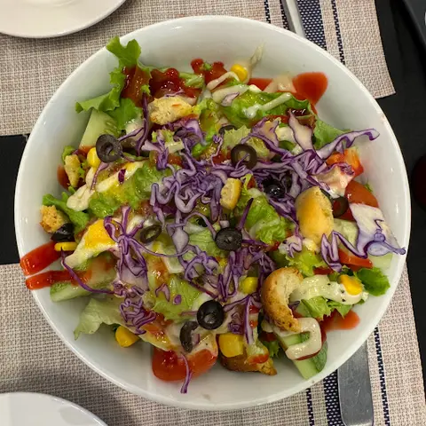 Hình ảnh Salad trộn sốt chanh dây - Salad with passion fruit vinaigrette