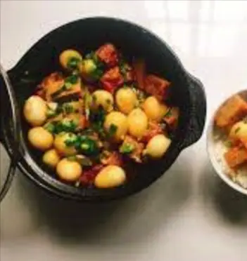 Hình ảnh Cơm chả cá kho trứng cút